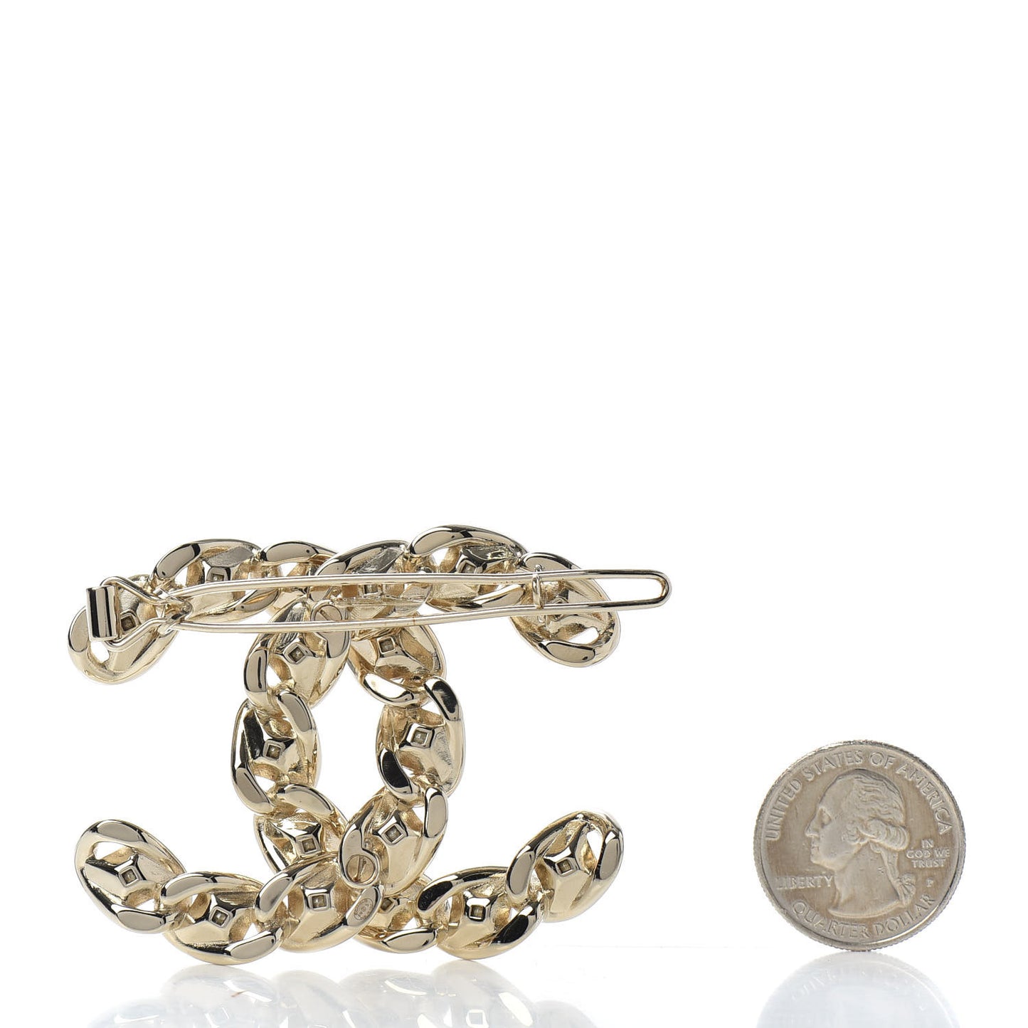 Chain Chanel Strass Brooch Gold
