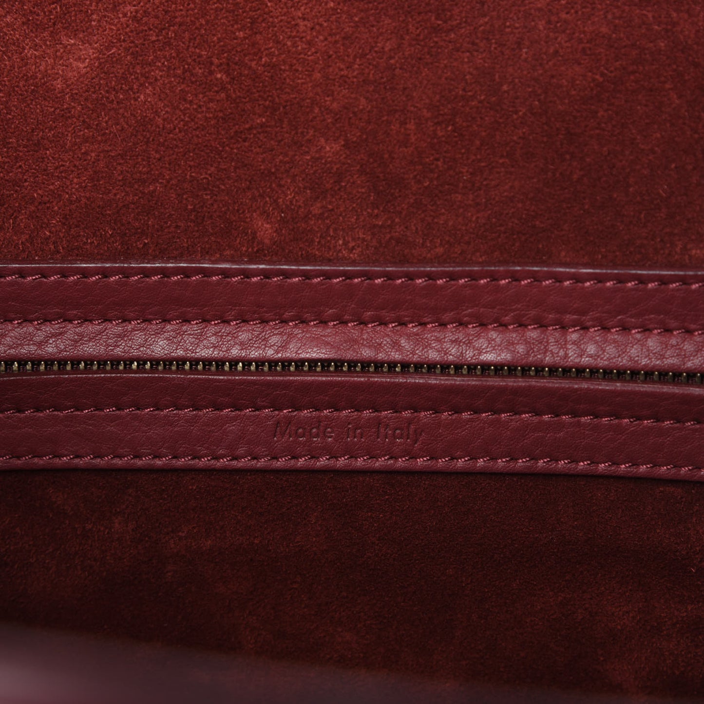 Supple Calfskin Large Phantom Luggage Burgundy