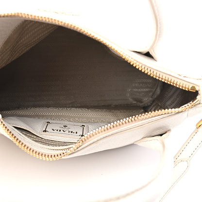 Prada Vitello Daino Shoulder Bag White 4 of 14