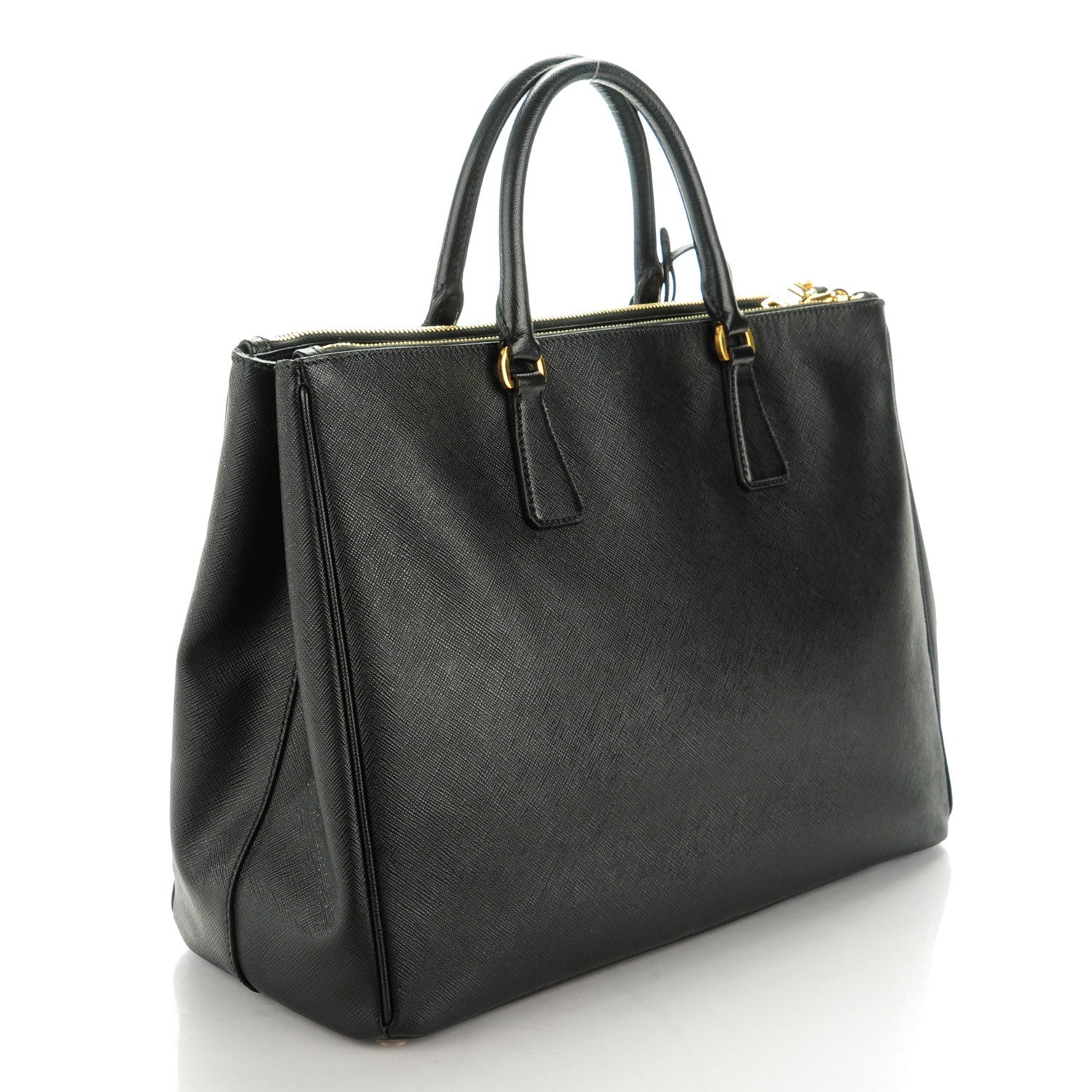 Prada Saffiano Large Galleria Double Zip Tote Black 3 of 9