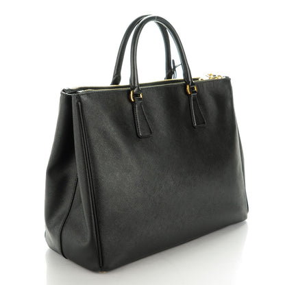 Prada Saffiano Large Galleria Double Zip Tote Black 3 of 9
