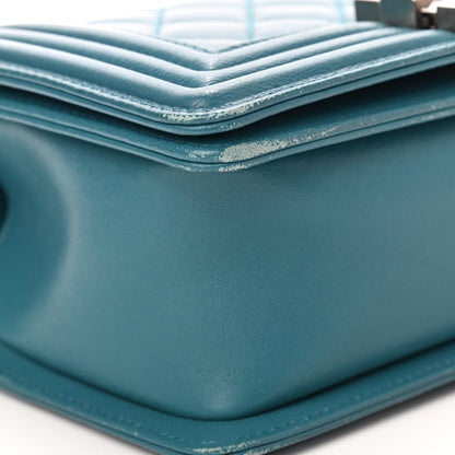 Chanel Lambskin Quilted Small Boy Flap Dark Turquoise 9 of 12