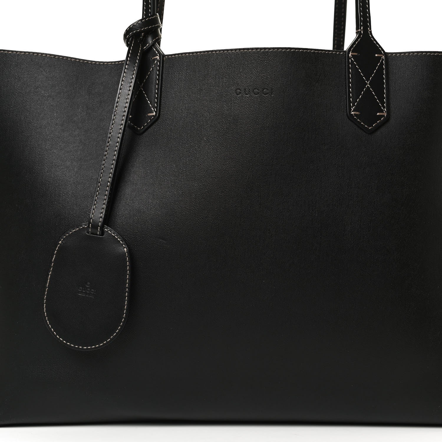 Gucci Calfskin GG Supreme Monogram Medium Reversible Tote Black 12 of 23