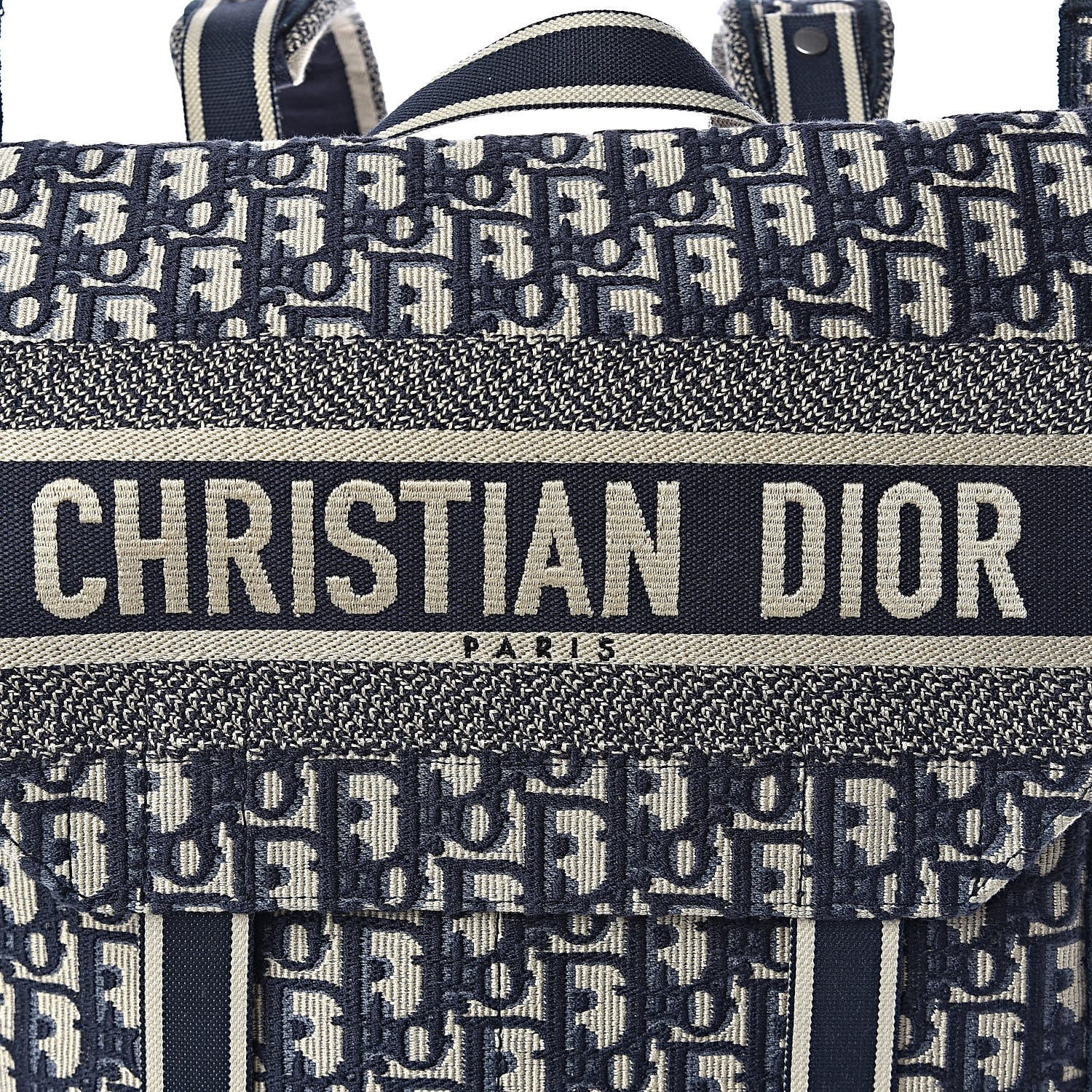Christian Dior Oblique Backpack Blue White 9 of 11