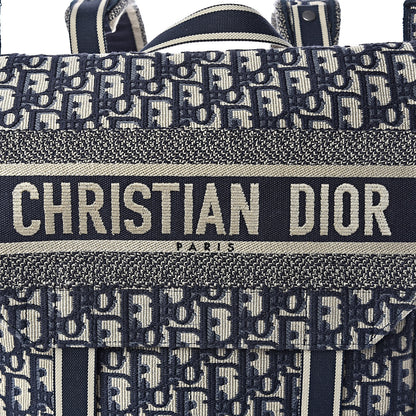 Christian Dior Oblique Backpack Blue White 9 of 11