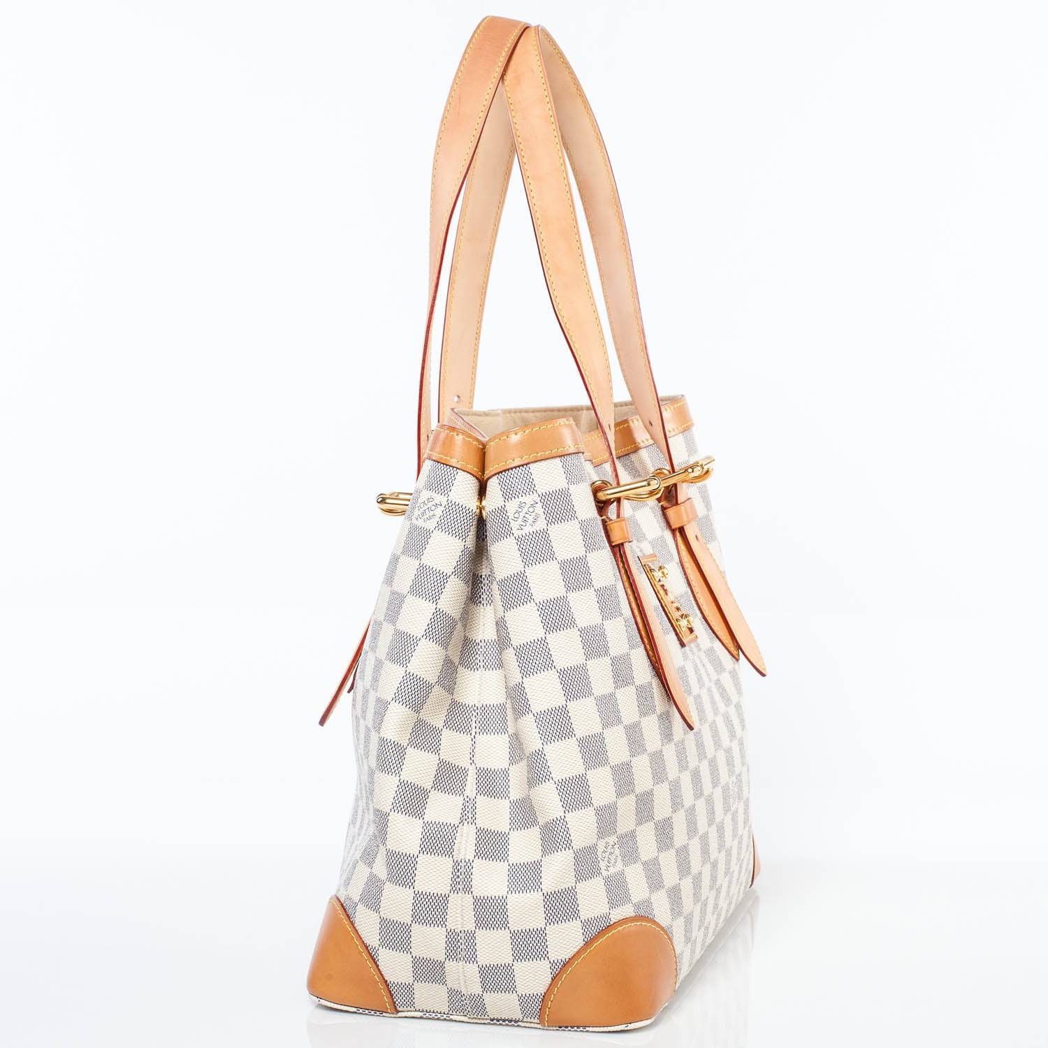 Louis Vuitton Damier Azur Hampstead MM 3 of 9