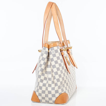 Louis Vuitton Damier Azur Hampstead MM 3 of 9