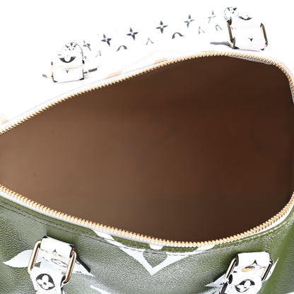 Louis Vuitton Monogram Giant Speedy Bandouliere 30 Kaki Beige 4 of 4