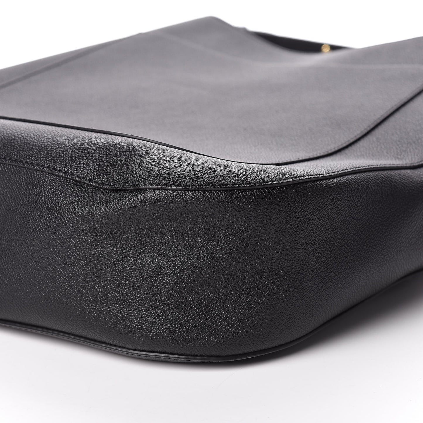 Soft Grainy Calfskin Studded Small Elmstone Hobo Black