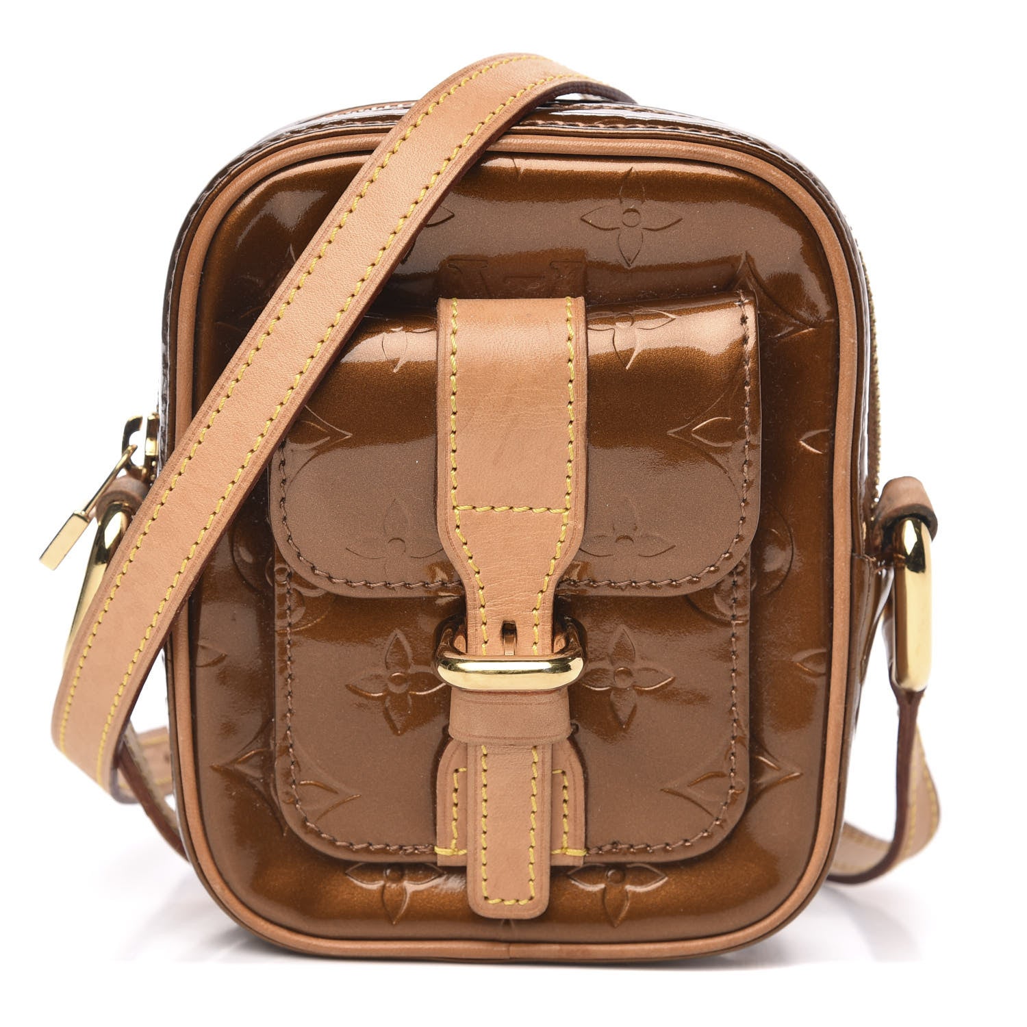 Louis Vuitton Vernis Christie PM Bronze 1 of 11