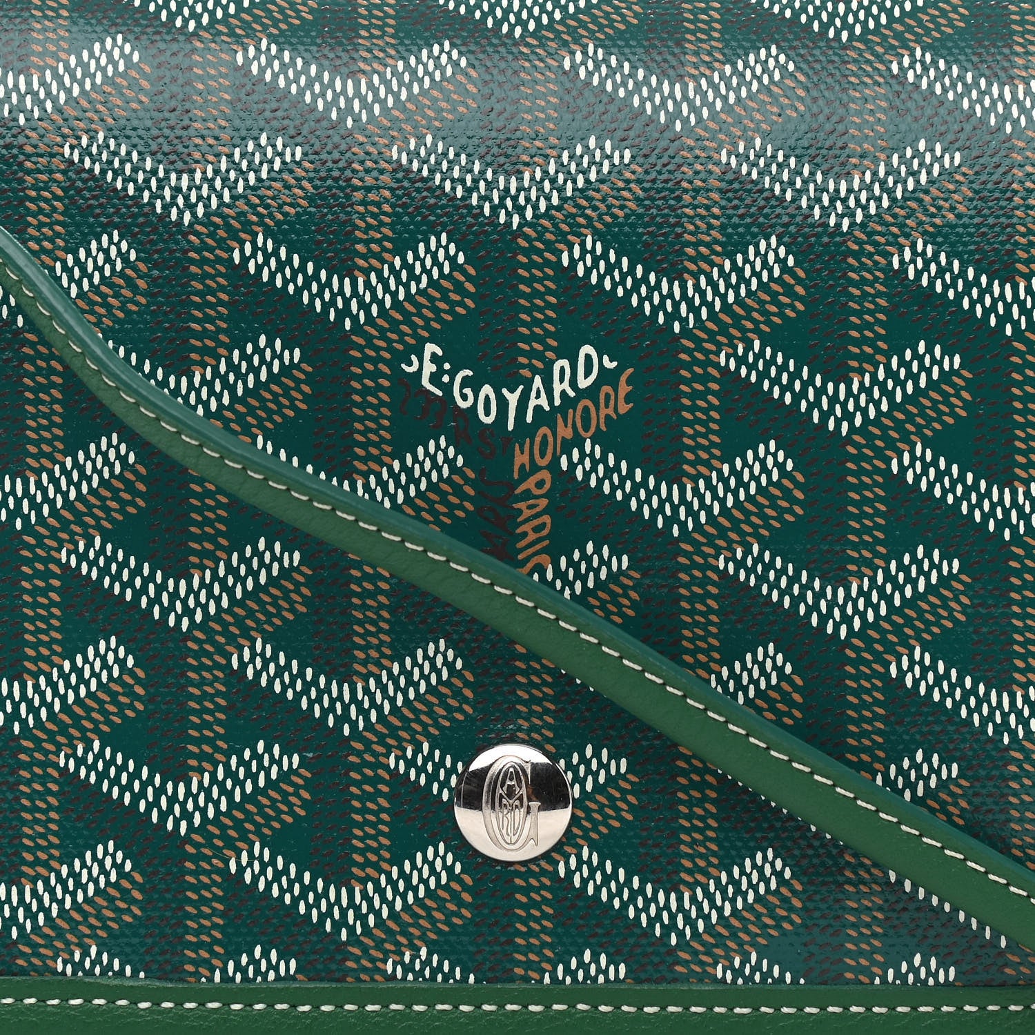 Goyard Goyardine Plumet Wallet Clutch Green 7 of 9