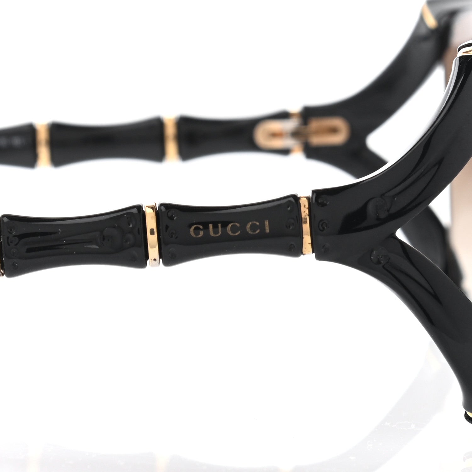 Gucci Acetate Bamboo Effect Sunglasses GG3508/S Black 5 of 10