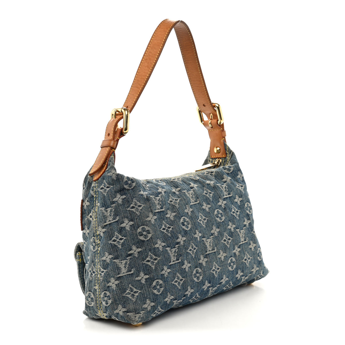 Monogram Denim Baggy PM Blue