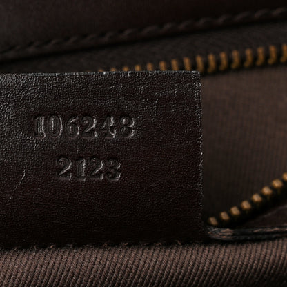 Gucci Monogram Calfskin Tote Dark Brown 7 of 12