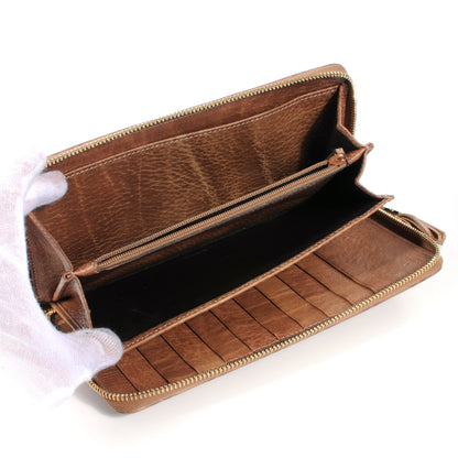 Gucci Guccissima Bamboo Tassel Zip Around Wallet Light Brown 5 of 8