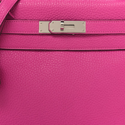 Hermes Taurillon Clemence Kelly Retourne 28 Rose Pourpre 8 of 12