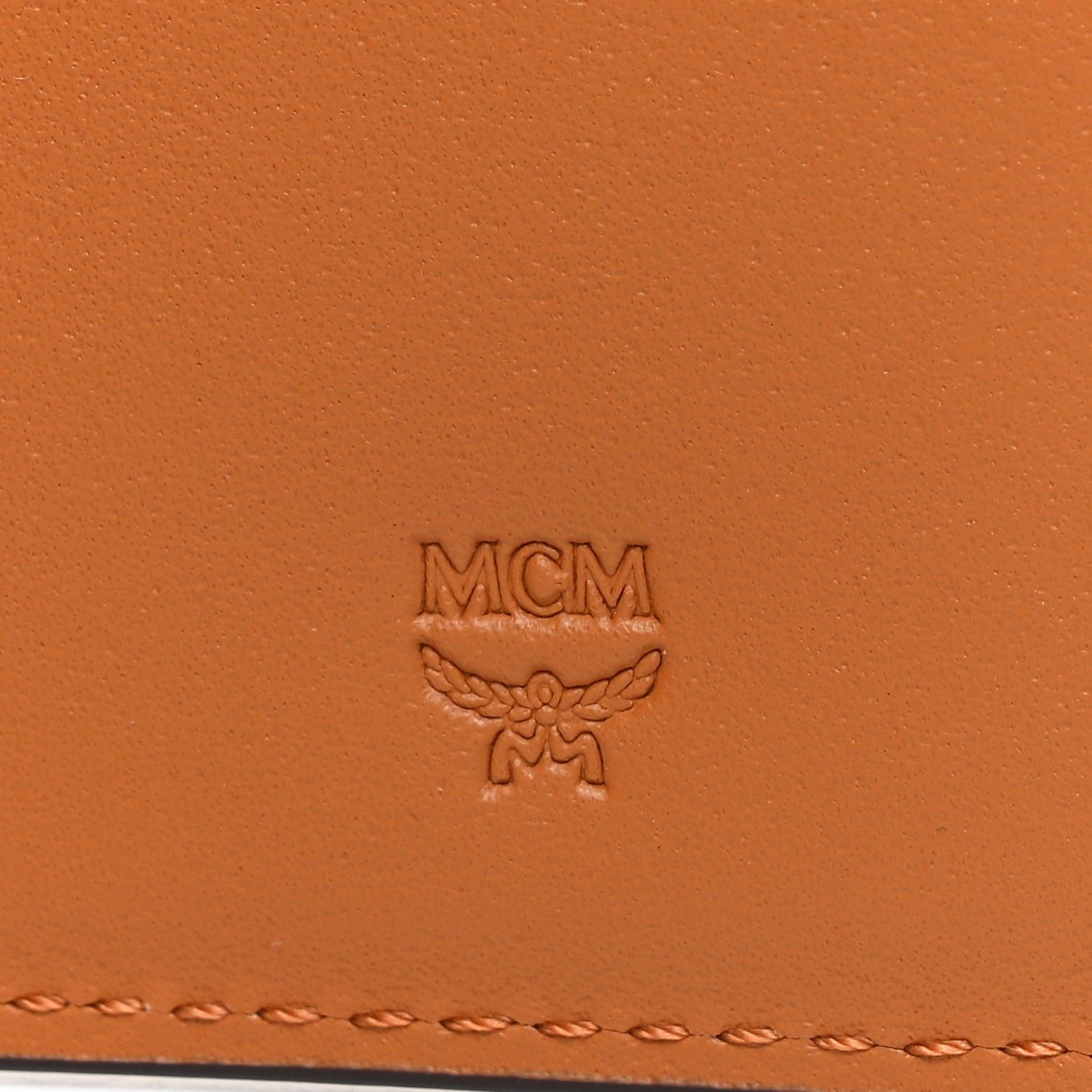 MCM Visetos Small Flap Wallet Cognac 6 of 7