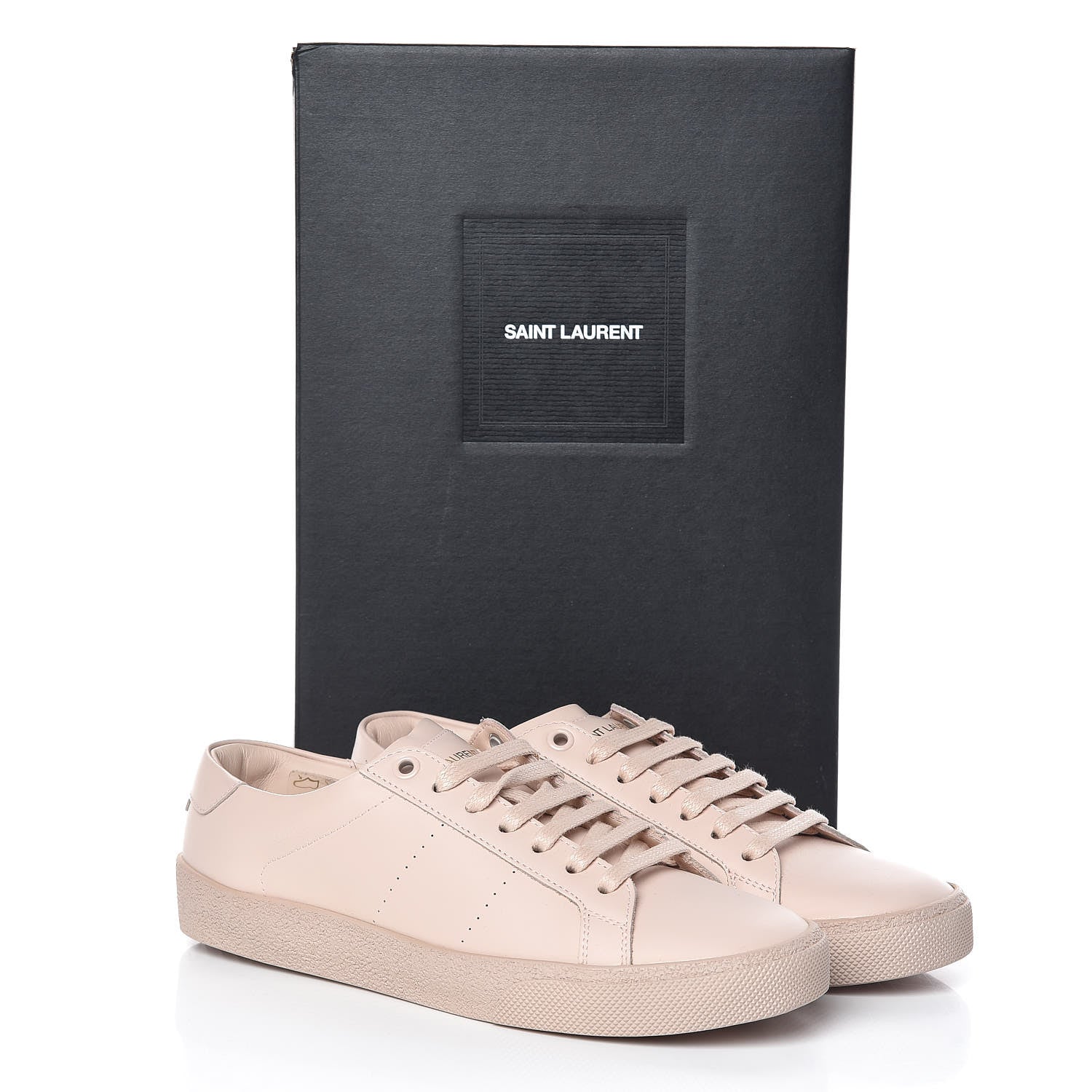Saint Laurent Calfskin Womens Signature Court SL/06 Sneakers 36.5 Light Pink 8 of 8