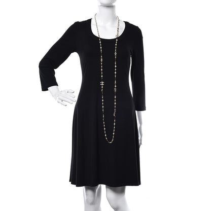 Chanel Pearl Bead CC Long Necklace Gold Red Blue 2 of 6