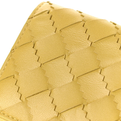 Bottega Veneta Nappa Intrecciato Zig Zag Card Holder Yellow 5 of 8