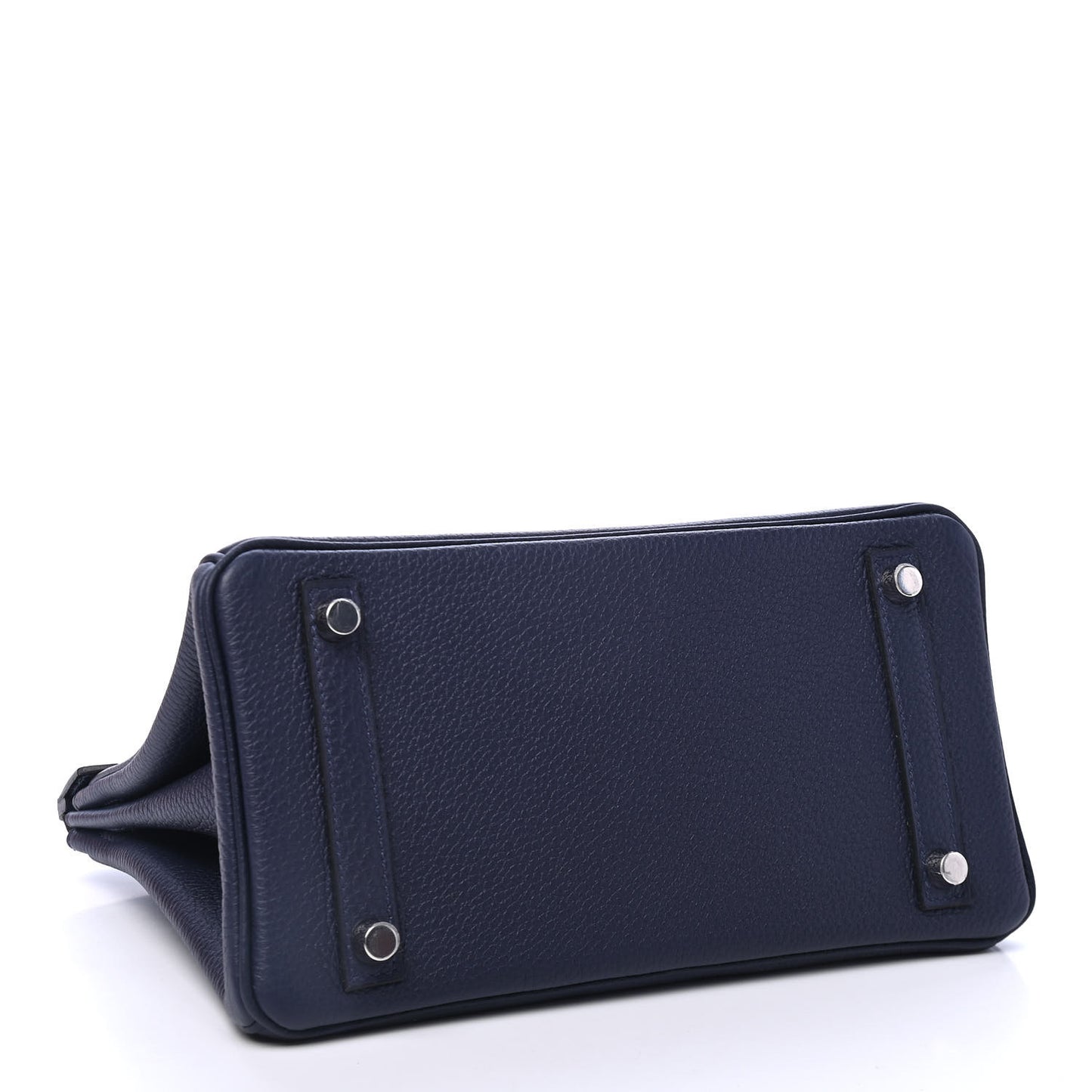 Togo Shiny Niloticus Crocodile Birkin Touch 25 Bleu Nuit Bleu Baltique