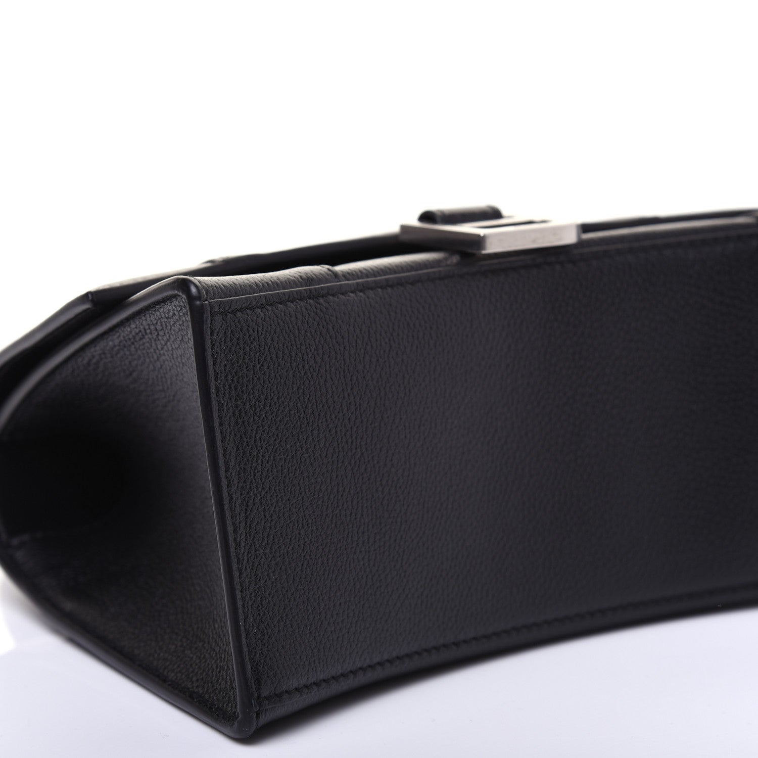 Balenciaga Grained Calfskin Small Hourglass Top Handle Bag Black 6 of 17