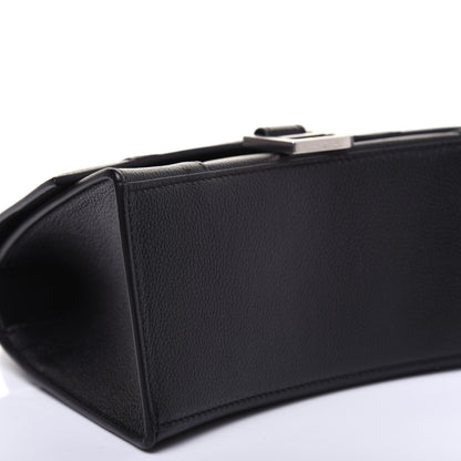 Balenciaga Grained Calfskin Small Hourglass Top Handle Bag Black 6 of 17