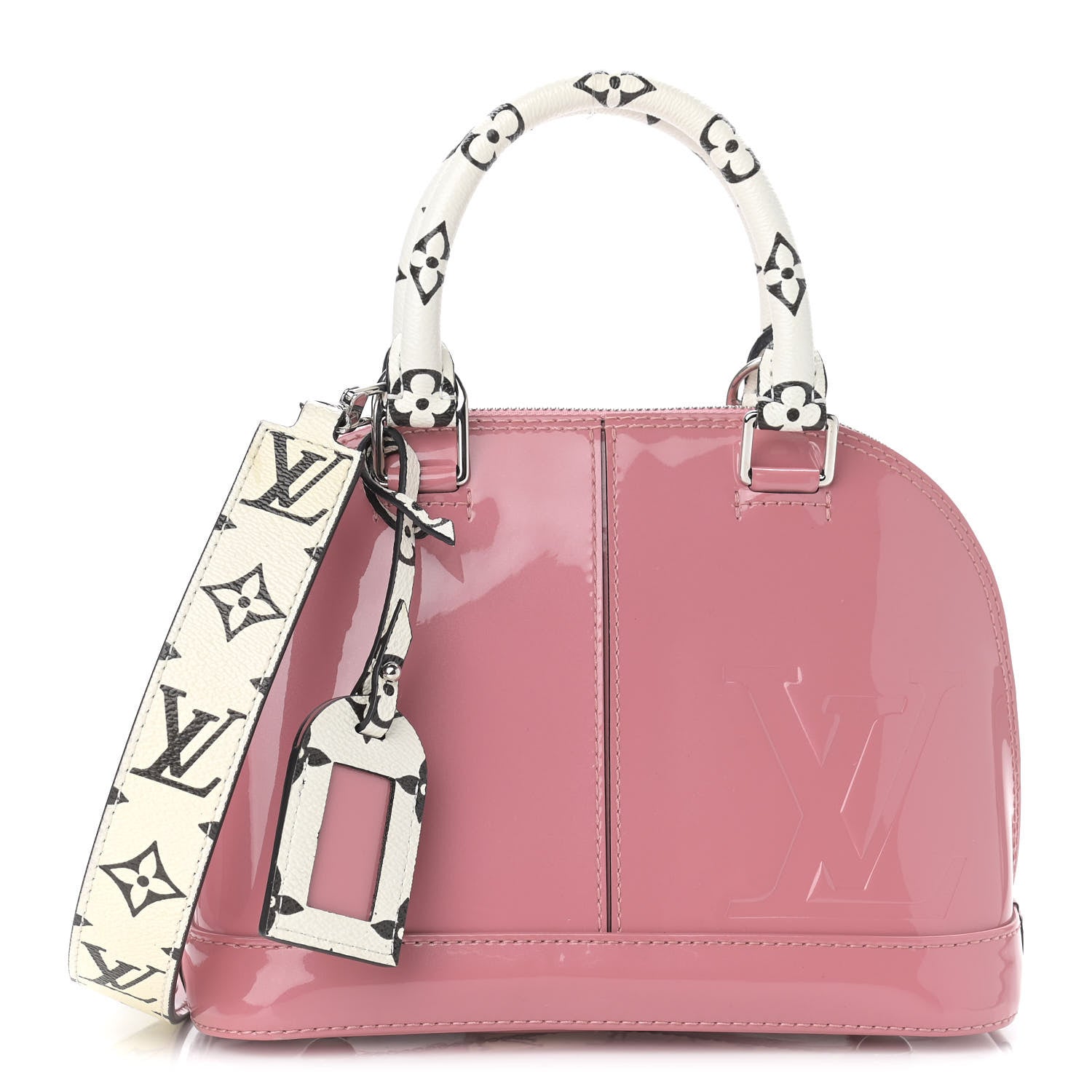 Louis Vuitton Patent Monogram Alma BB Rose Blush 1 of 11