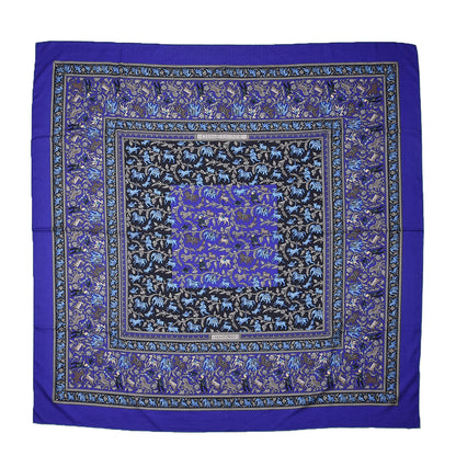 Hermes Cashmere Silk Chasse En Inde Shawl 140 1 of 7