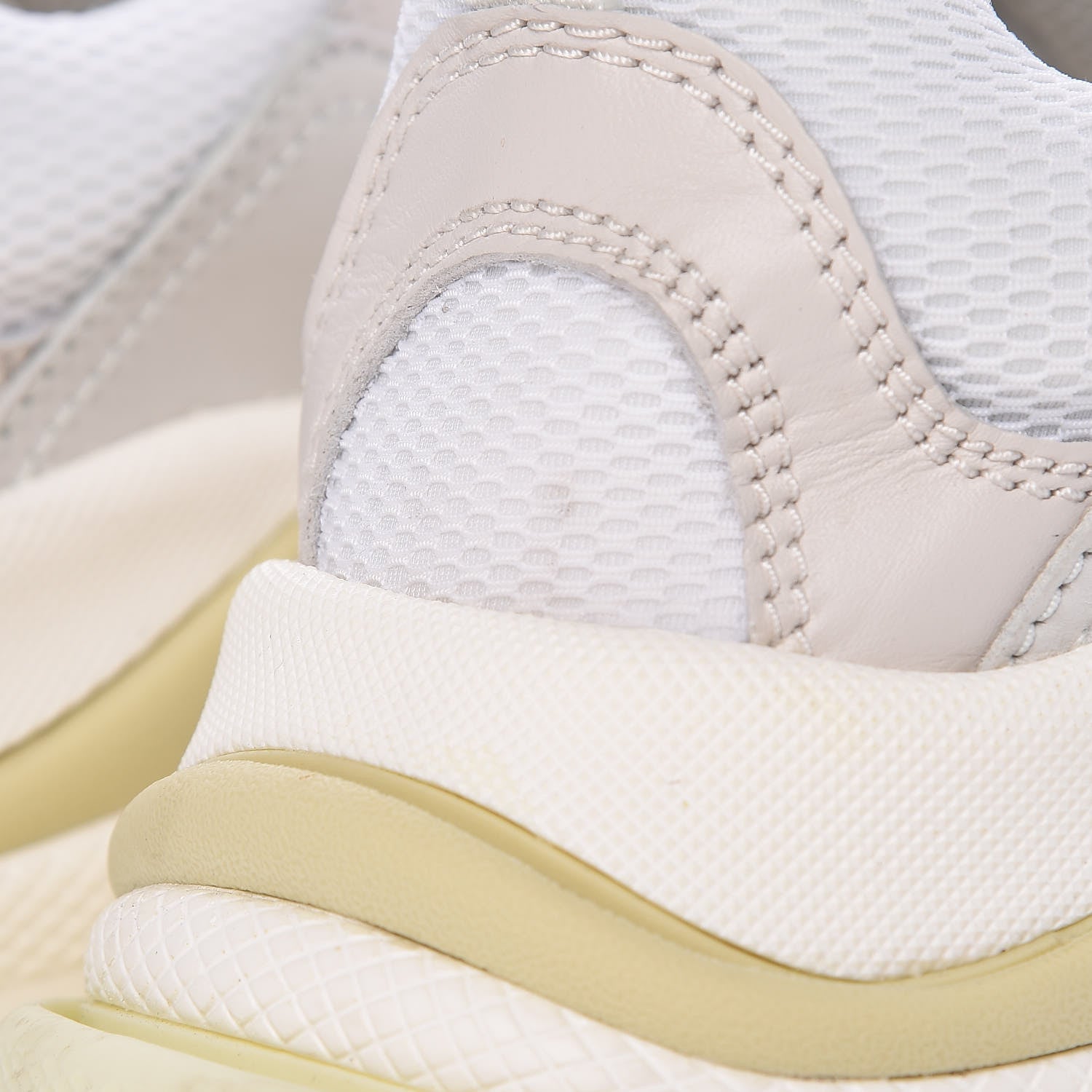 Balenciaga Fabric Mesh Womens Triple S Sneakers 37 White 11 of 14