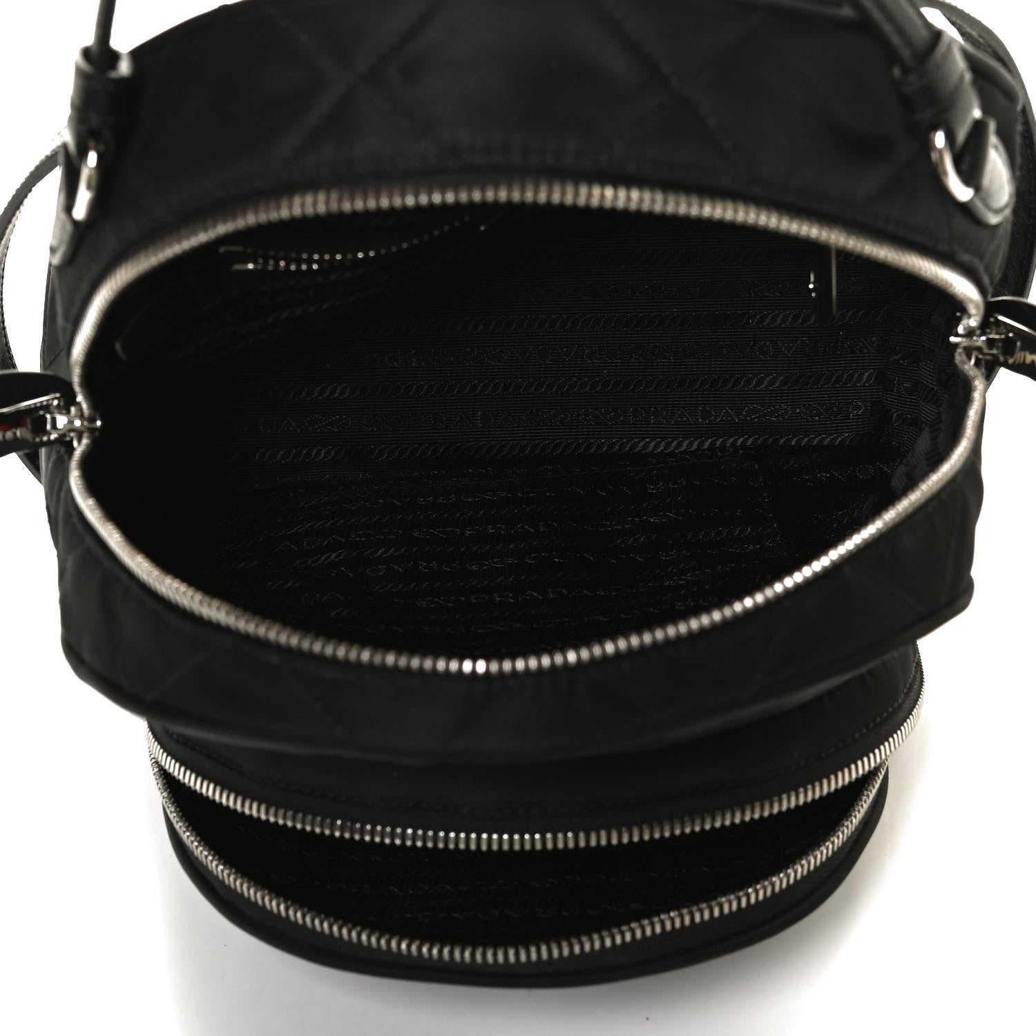Prada Nylon Tessuto Impuntu Quilted Backpack Black 5 of 14