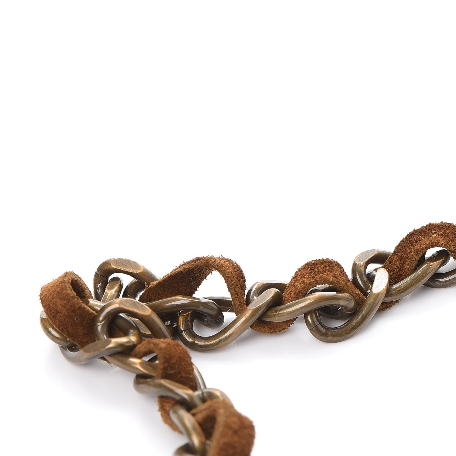 Chanel Suede CC Chain Belt Brown 7 of 9
