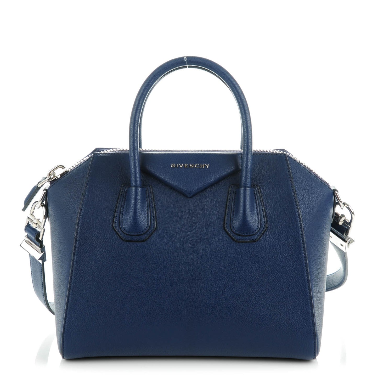 Sugar Goatskin Small Antigona Navy