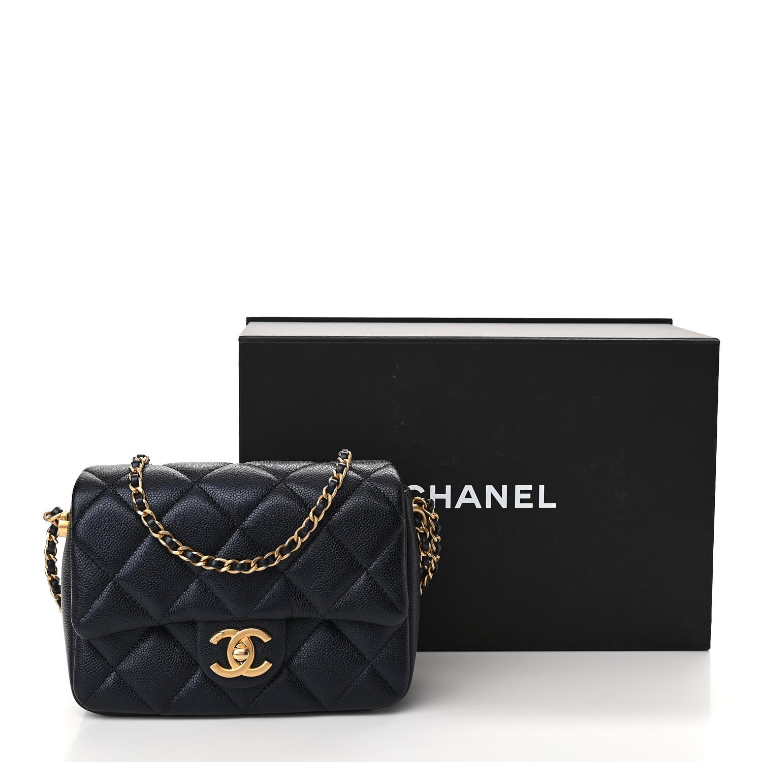 Chanel Iridescent Caviar Quilted Mini My Perfect Flap Black 11 of 11