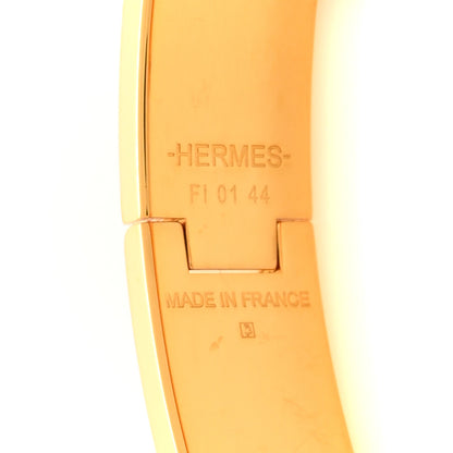 Hermes Enamel Narrow Clic Clac H Bracelet PM Rose Dragee 4 of 6