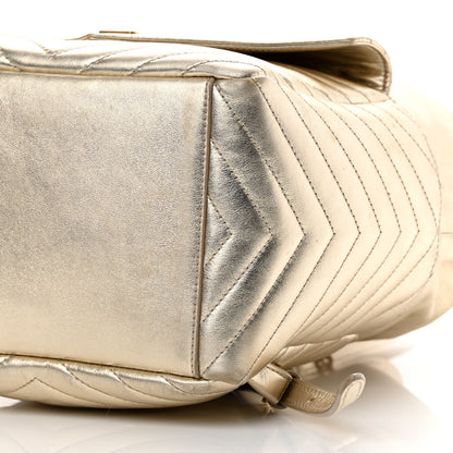 Saint Laurent Lambskin Matelasse Monogram Joe Backpack Pale Gold 10 of 19