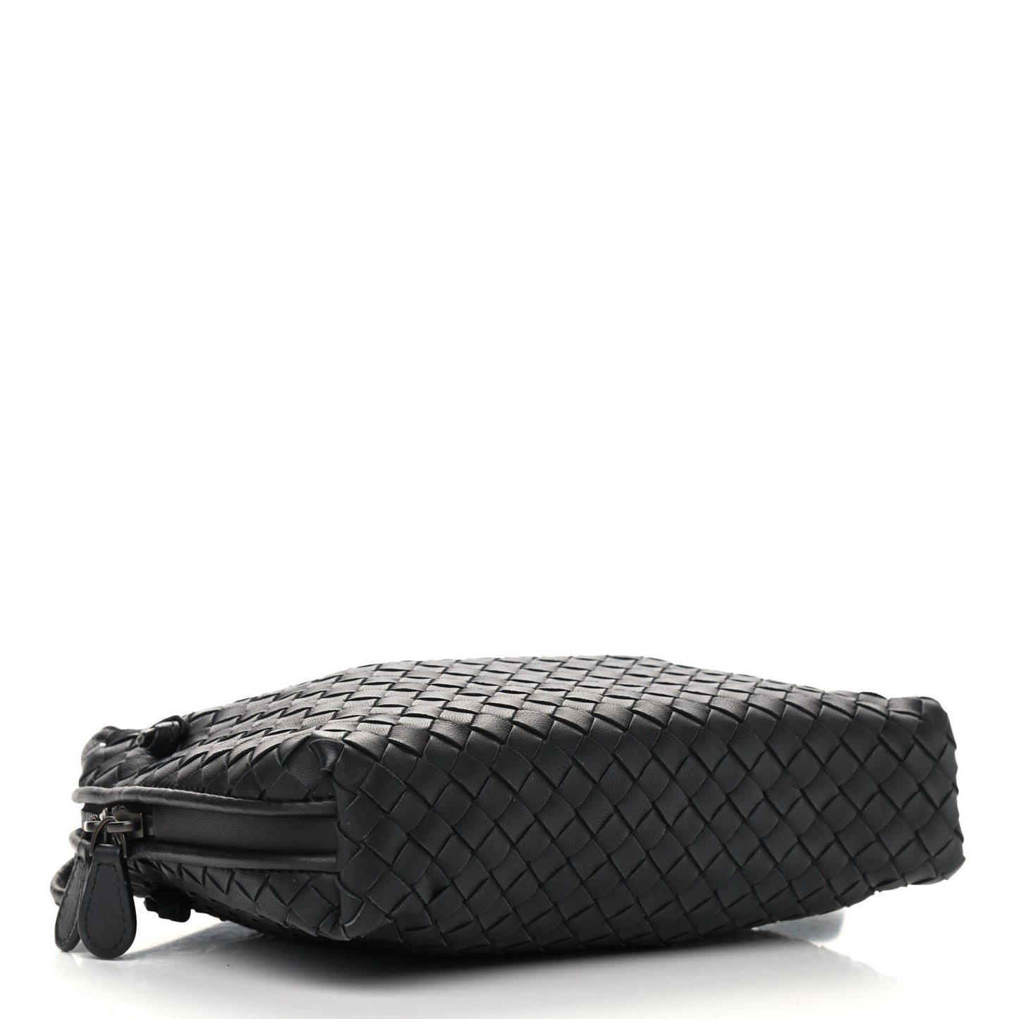 Nappa Intrecciato Pillow Crossbody Messenger Black