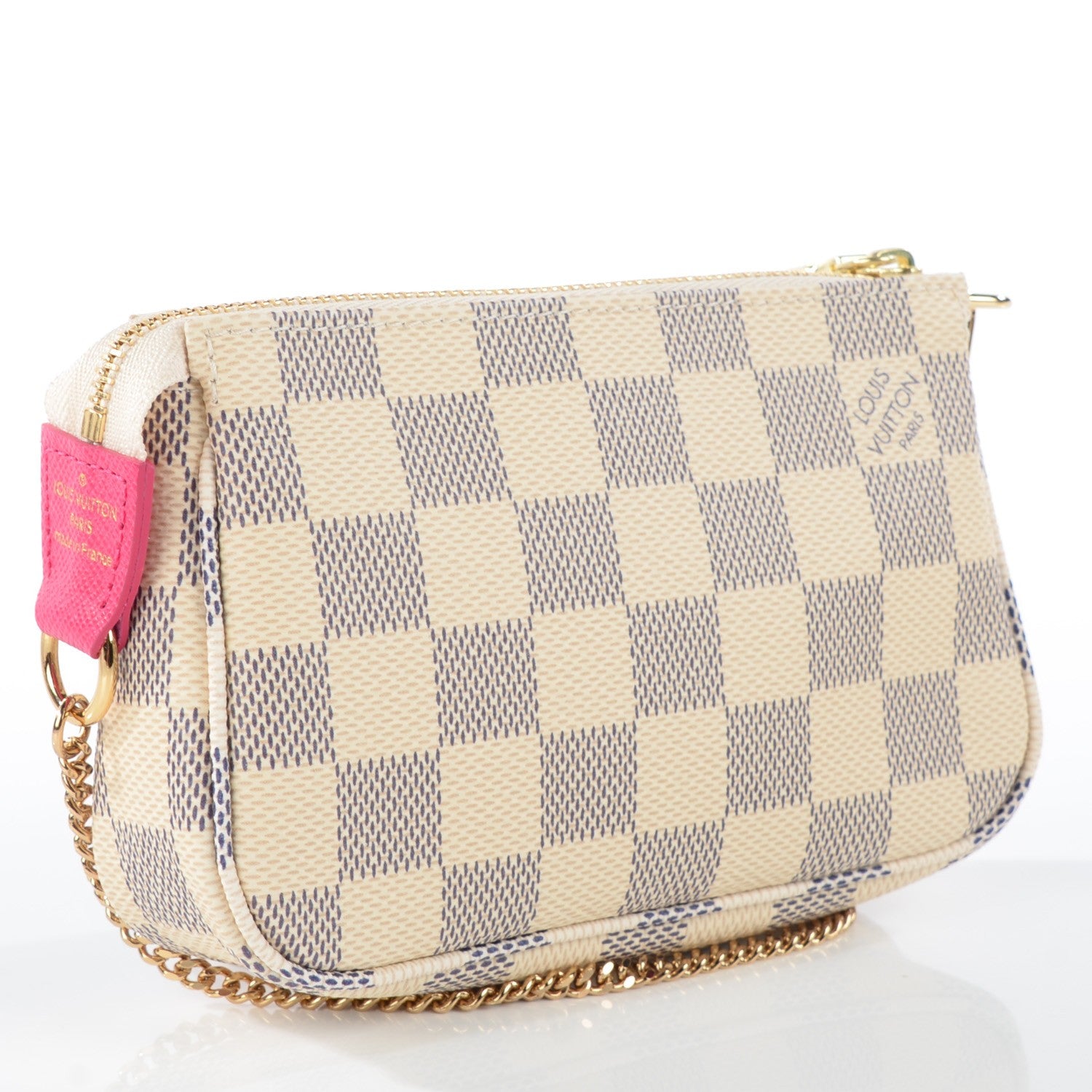Louis Vuitton Damier Azur 2015 Christmas Animation Mini Pochette Accessories 3 of 7
