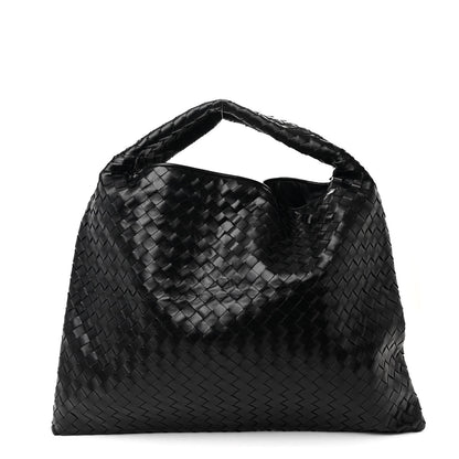 Bottega Veneta Calfskin Intrecciato Large Hop Black 1 of 10