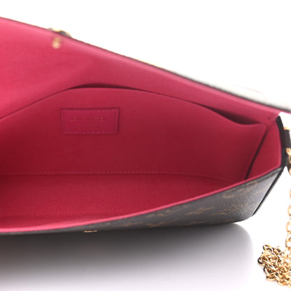 Louis Vuitton Monogram LV Love Lock Pochette Felicie Chain Wallet 5 of 8
