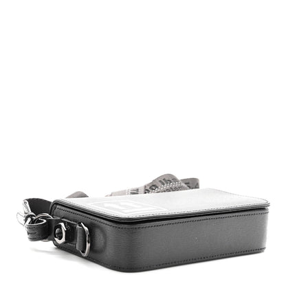 Off-White Saffiano Binder Crossbody Bag Black White 4 of 12