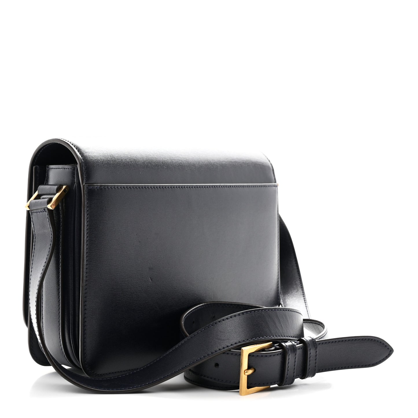 Calfskin Medium Le 61 Shoulder Bag Navy