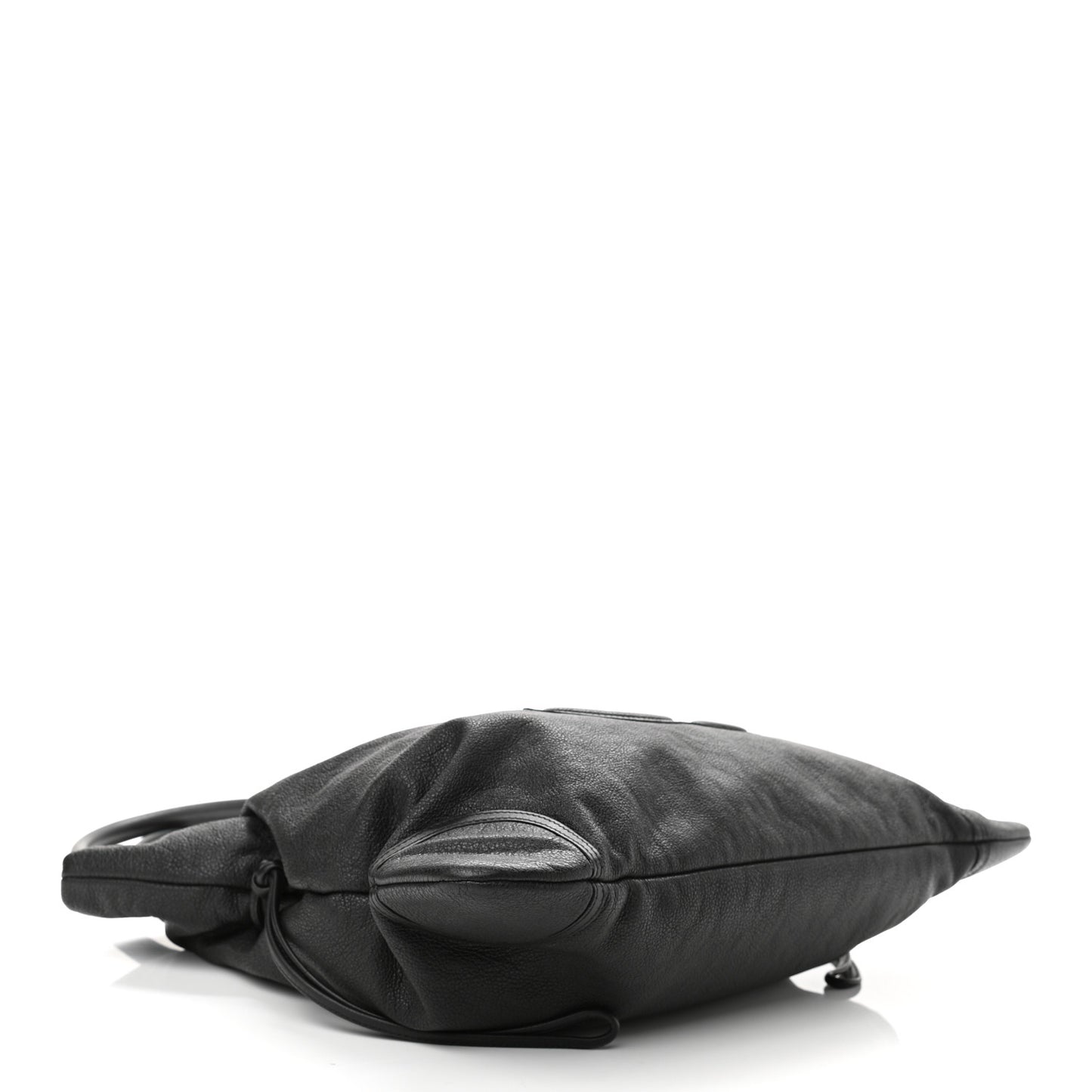 Calfskin CC Shoulder Bag Black