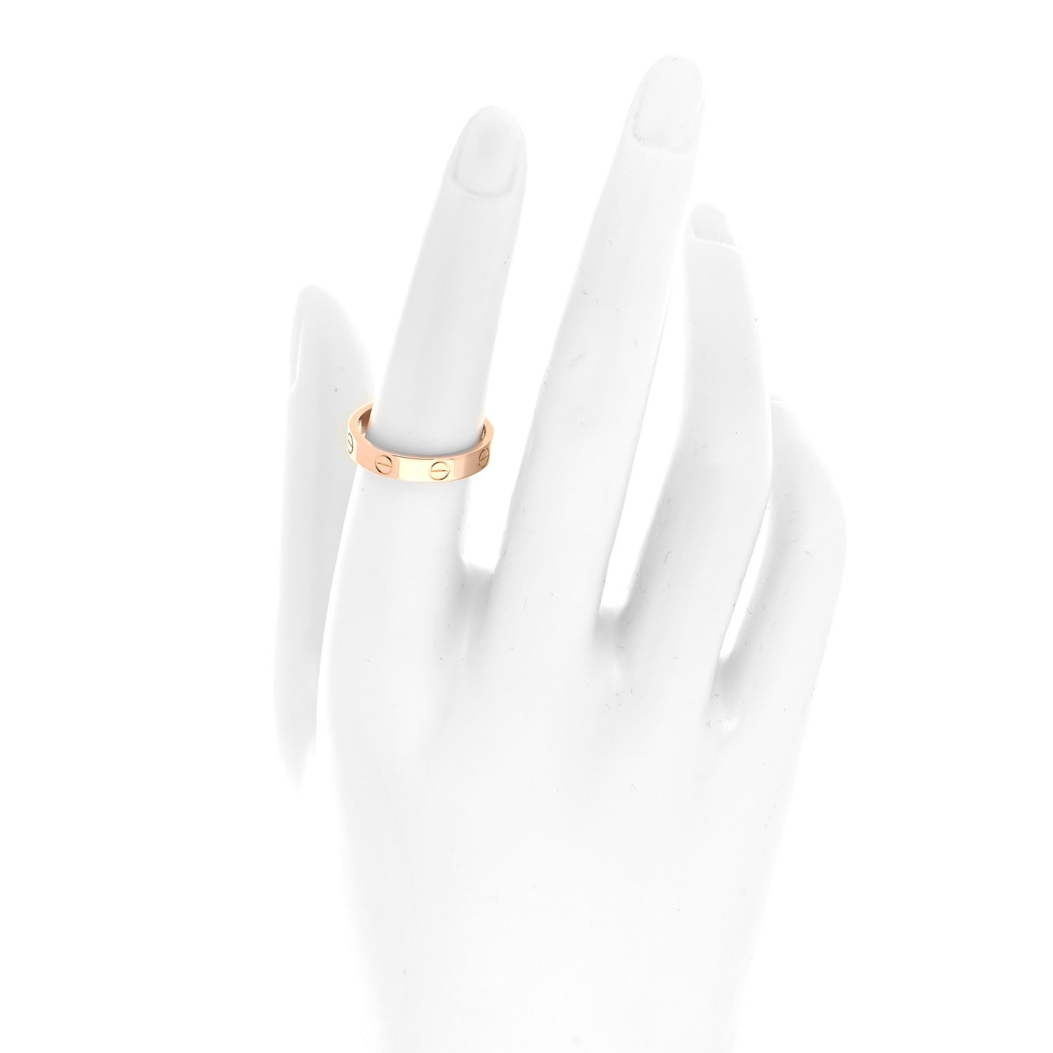 Cartier 18K Pink Gold 3.5mm LOVE Wedding Band Ring 54 6.75 2 of 4