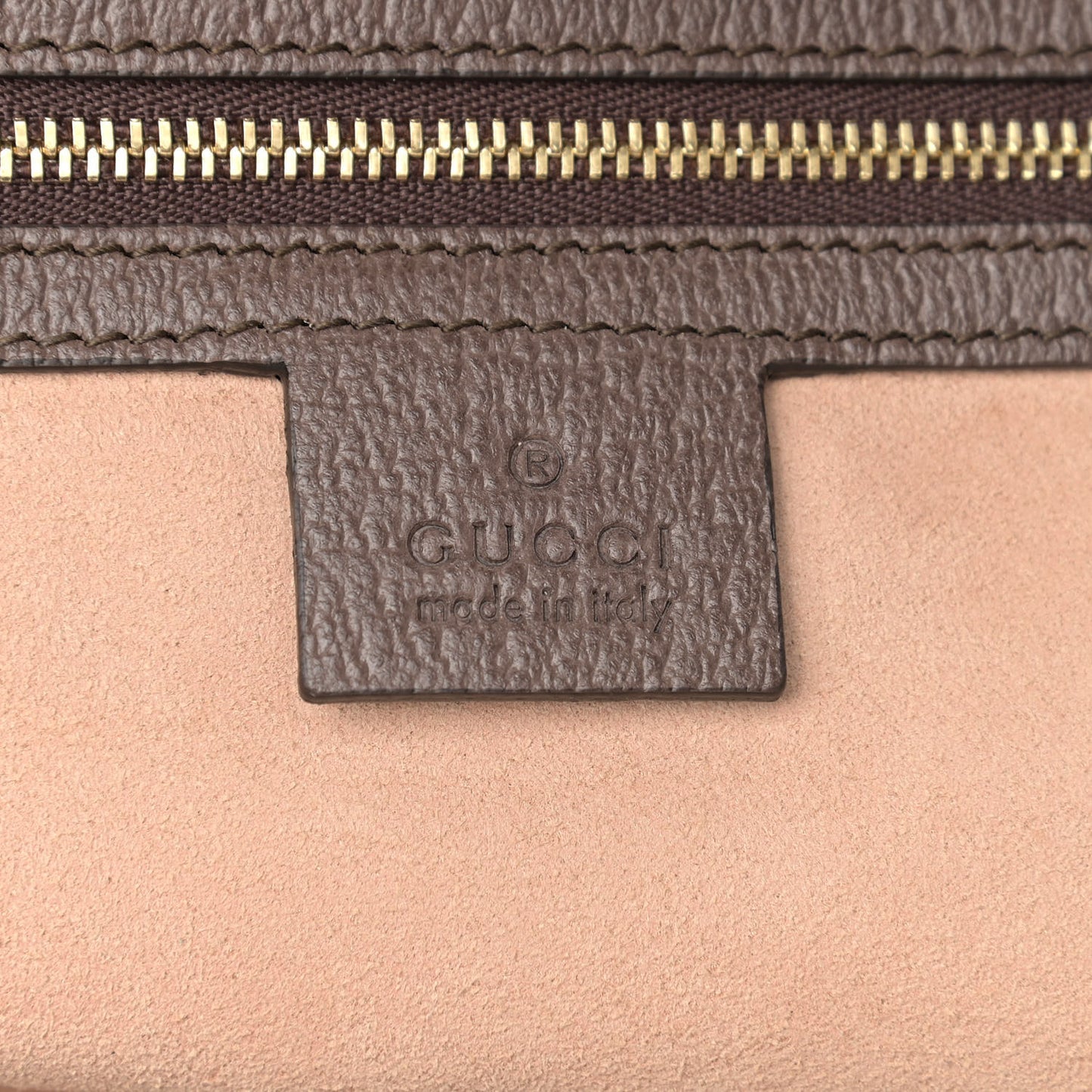 GG Supreme Monogram Medium Ophidia Shopping Tote Brown