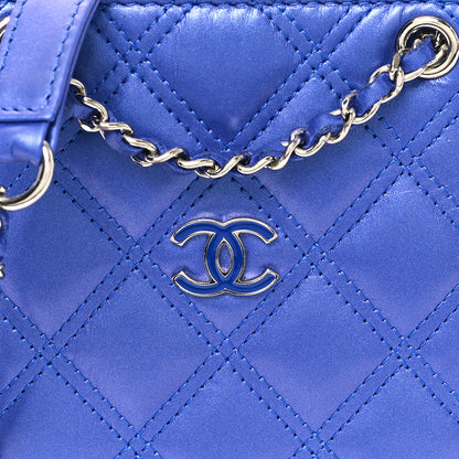 Chanel Calfskin Quilted Crossbody CC Phone Holder Dark Blue 8 of 12