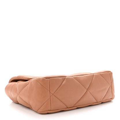 Chanel Lambskin Quilted Large Chanel 19 Flap Brown 4 of 10