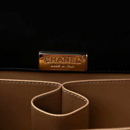 Chanel Lambskin Quilted Mini Golden Plate Flap Black 6 of 10