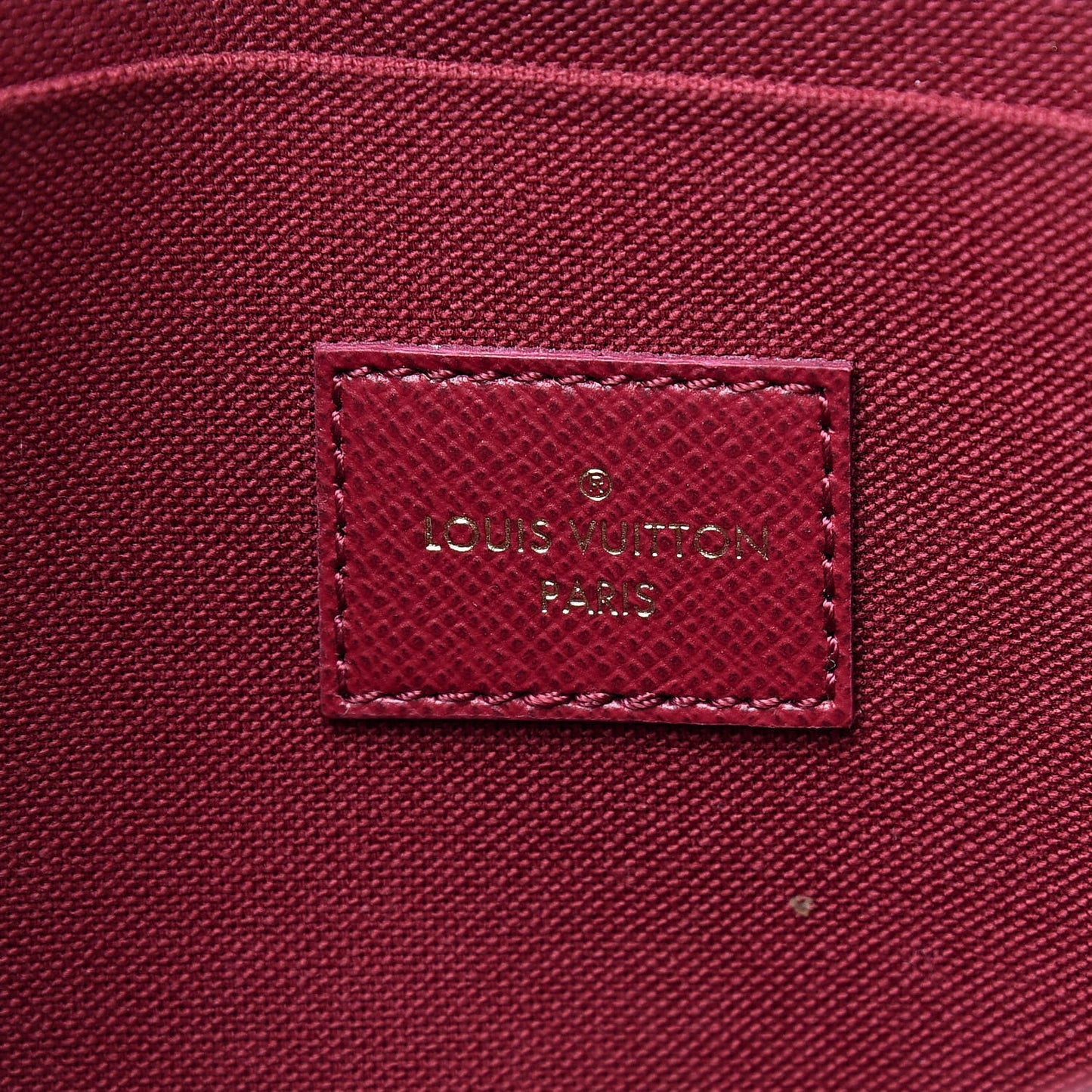 Monogram Pochette Felicie Chain Wallet Fuchsia