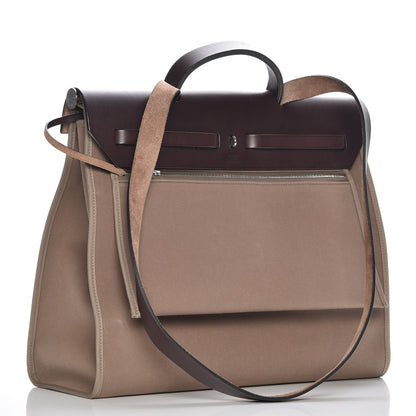 Hermes Toile Vache Hunter Herbag Zip 39 MM Etoupe Ebene 3 of 12